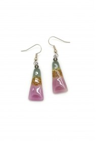 Triangle Glass Earrings